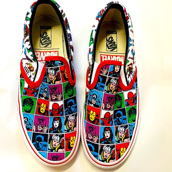 Vans Other - Like new Vans Slip-On Marvel Superheroes